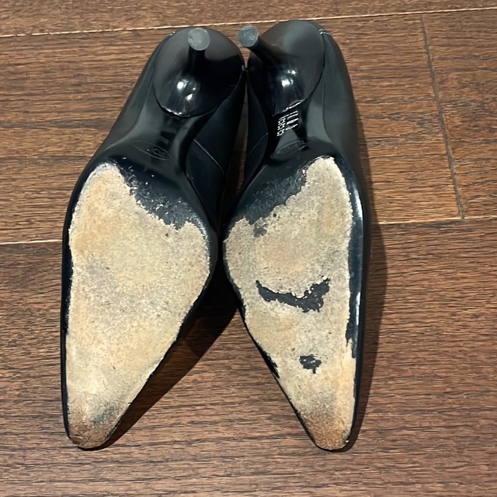 Tod’s Women’s Black Suede and Leather Pumps Size 10.5 - Picture 5 of 7